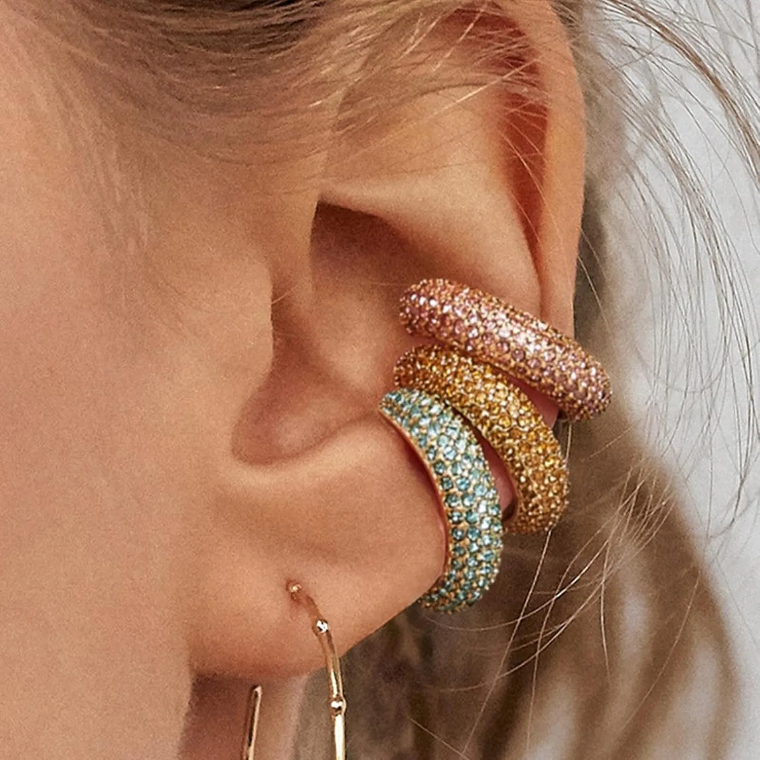 Ear Cuffs pearl ear cuff chunky ear cuff Cartilage Ear Cuff Earrings Cuff Helix Wrap Ear Jewelry Fake Earring Women Clip on Cartilage Earring Set Stack Jewelry Stocking Stuffers for Women