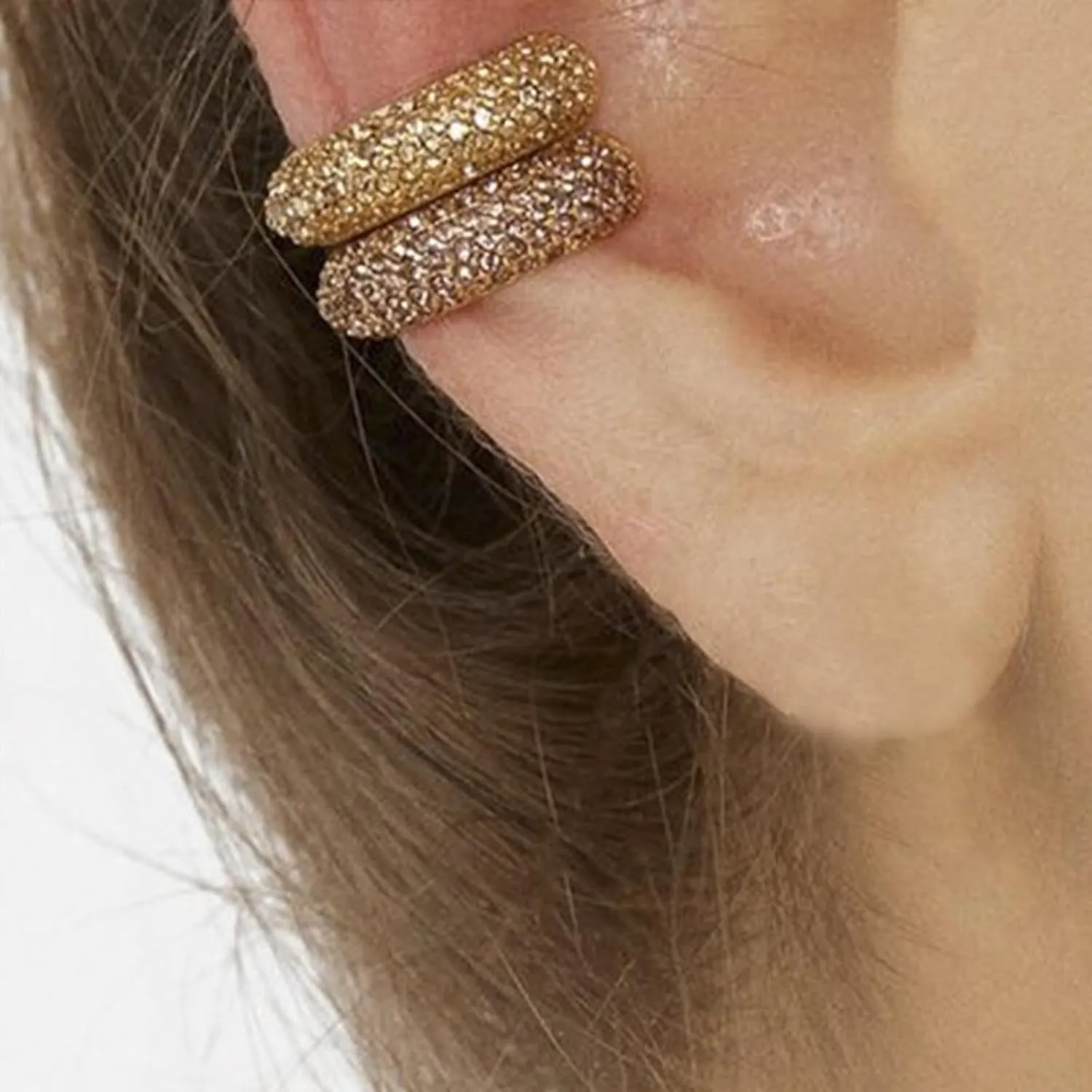 Ear Cuffs pearl ear cuff chunky ear cuff Cartilage Ear Cuff Earrings Cuff Helix Wrap Ear Jewelry Fake Earring Women Clip on Cartilage Earring Set Stack Jewelry Stocking Stuffers for Women