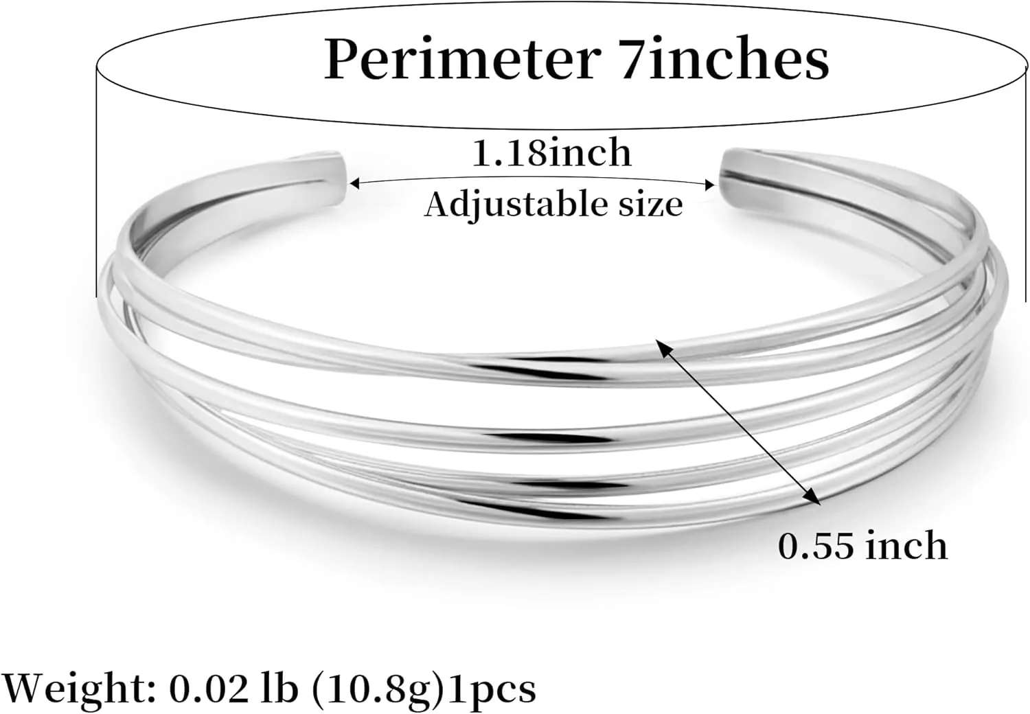 Elegance 11 designs Gold Cuff Bracelet for Women Chunky Adjustable Open Bracelet Wide Bracelets Bangle