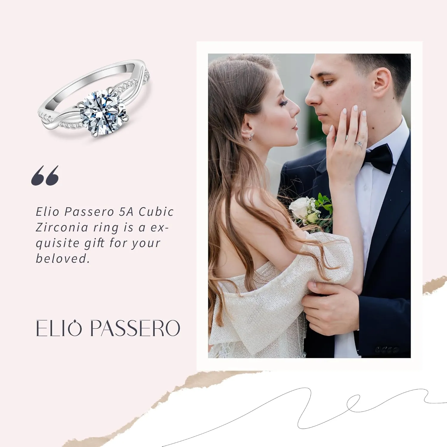 Engagement Rings for Women,925 Sterling Silver CZ Round Solitaire Engagement Ring with 18K Gold Plated,Promise Engagement Wedding Bands Couple Rings for Her 1.5/2/3/4/5CT