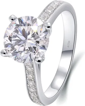 Engagement Rings Real, Moissanite Wedding Rings Moissanite Stackable Knuckle Ring for Women Anniversary Vintage Engagement Rings