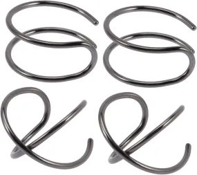Fake Double Helix Ear Cuff Earrings for Women Men No Piercing Ear Cuffs