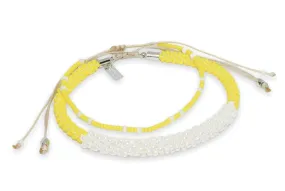 Franeli Handmade Kumihimo Beaded Bracelet set
