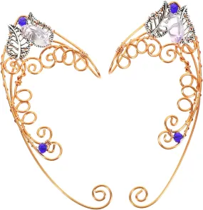 Gatuida 1 Pair Non Piercing Ear for Handmade Fairy Earrings Durable Ear Wraps for Comfortable Wear for Festivals and Special Occasions