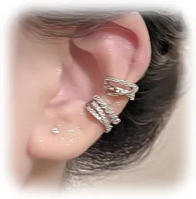 Gold Ear Cuff Earrings For Women Non Piercing Fake Earrings Sets Adjustable Clip On Wrap Earrings
