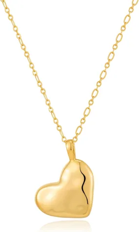 Gold Heart Necklace for Women Delicate Heart Pendant Necklaces Dainty Love Heart Choker Necklaces Gold Pendant Necklace Heart Shape Necklaces Jewelry Trendy