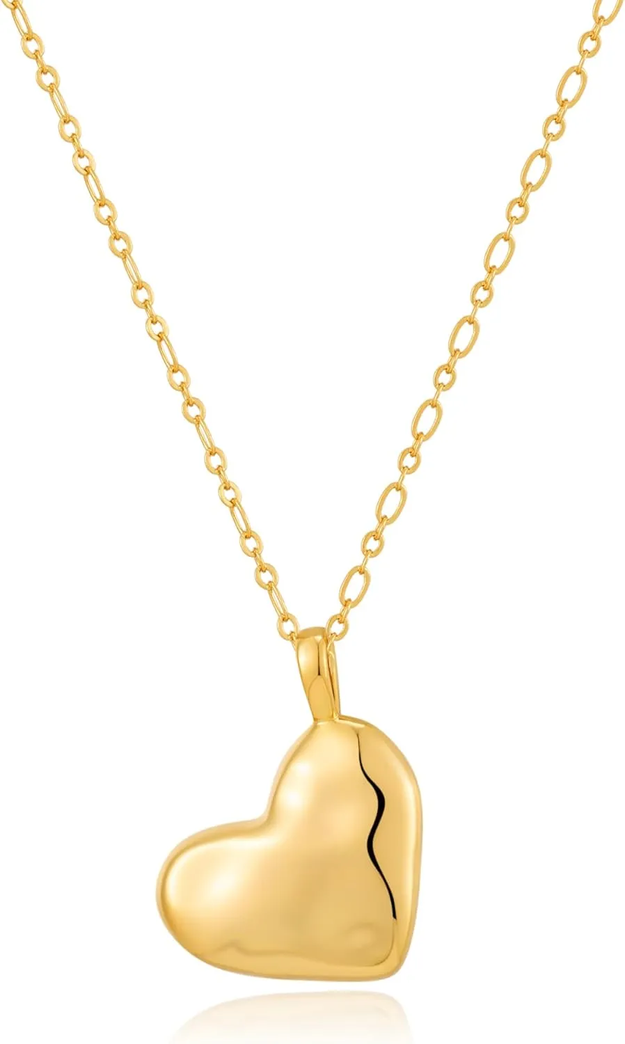 Gold Heart Necklace for Women Delicate Heart Pendant Necklaces Dainty Love Heart Choker Necklaces Gold Pendant Necklace Heart Shape Necklaces Jewelry Trendy