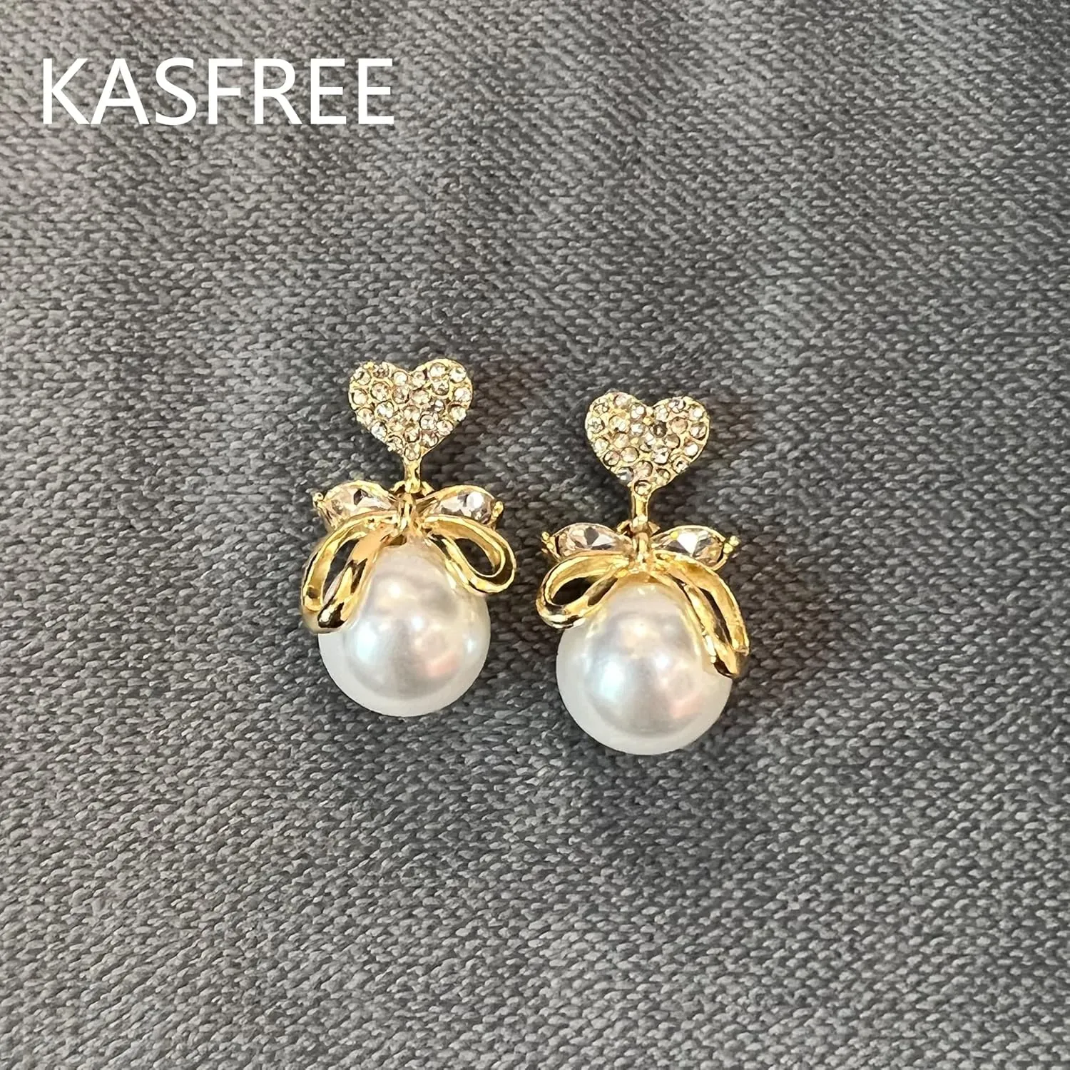 Gold Pearl Earrings - Dangle Studs & Hoops in Sterling Silver