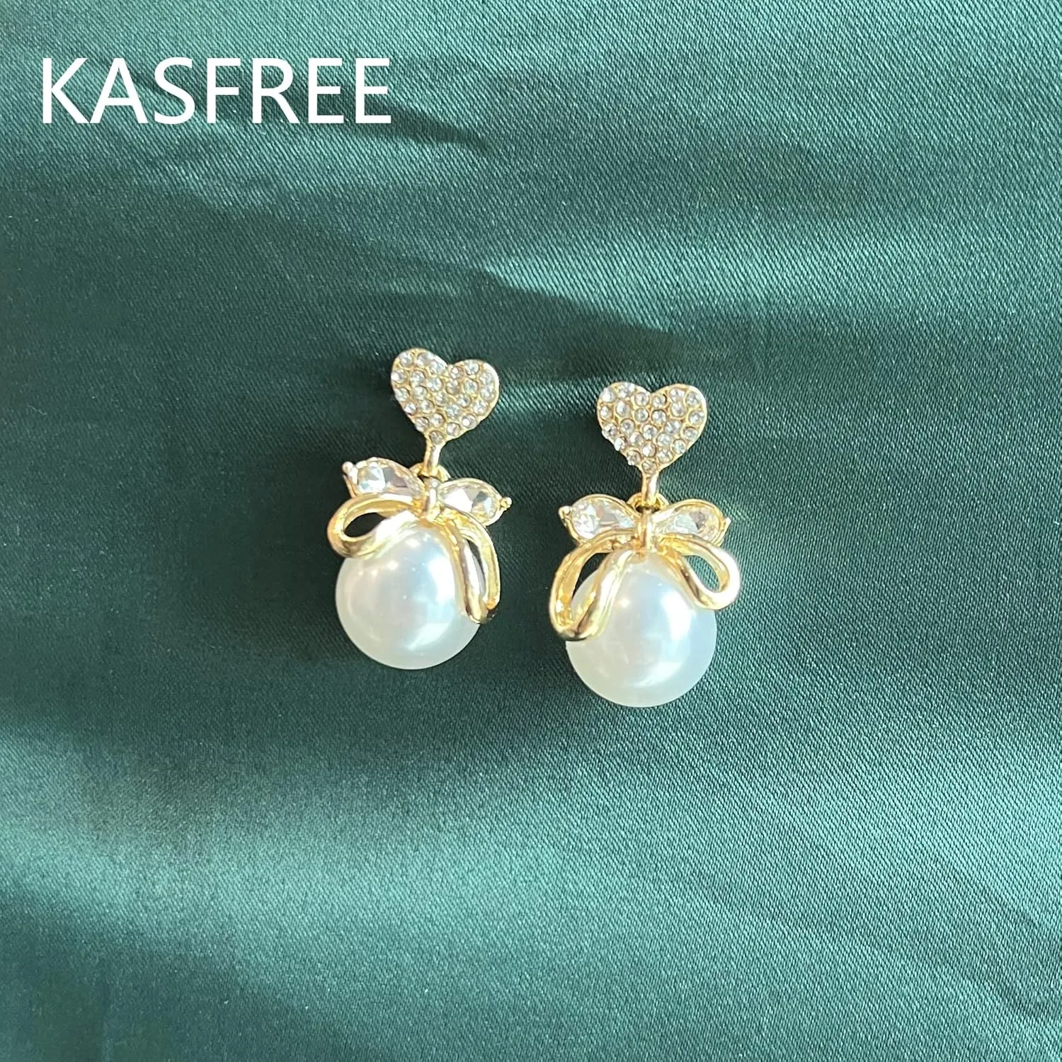 Gold Pearl Earrings - Dangle Studs & Hoops in Sterling Silver