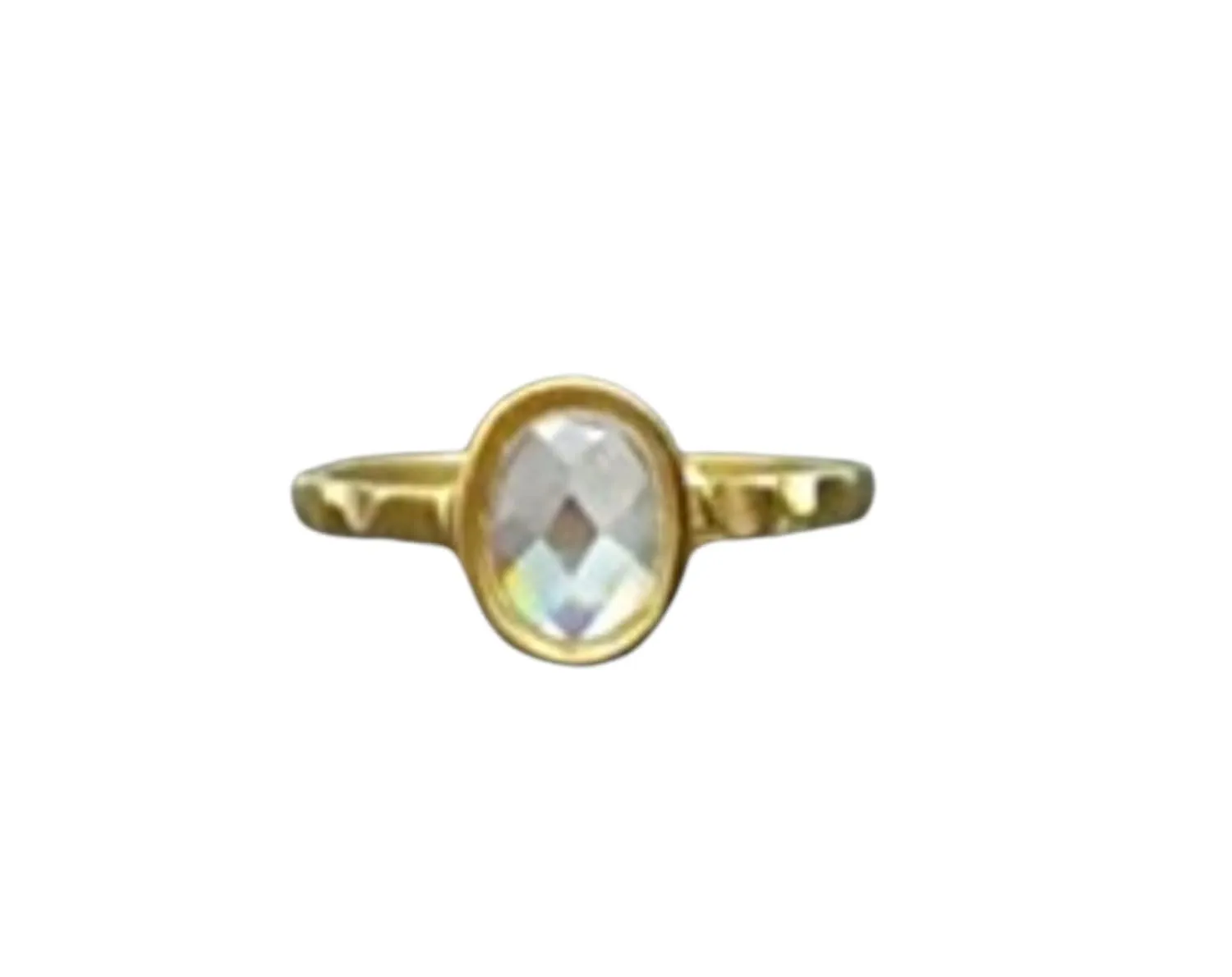 Gold Ring,Round Ring,Gold Ring,Clear Quartz Ring, April Ring,Slim Band, Gemstone Ring,Stacking Ring, Delicate Ring,Simple Ring
