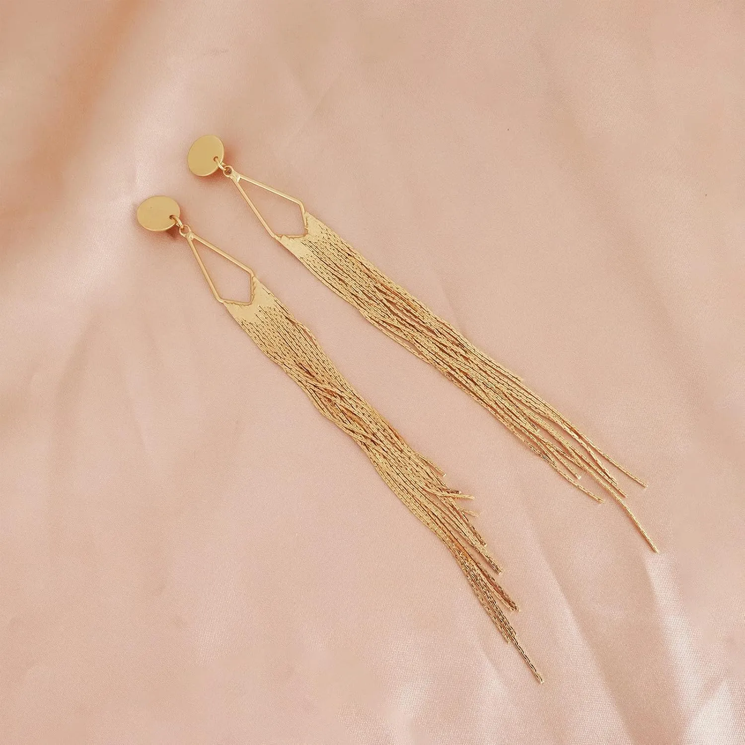 Gold Tassel Earrings Dangle Earrings for Women Statement Chandelier Earrings Bridesmaid Earrings Jewelry Gifts for Women Trendy