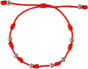 Hand Woven Adjustable Red Rope Bracelet with Elegant Women Braided String Bracelet present for Chic and Stylish Accessory Occasion