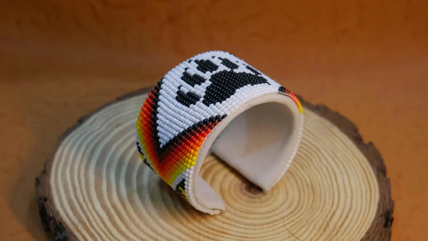 Handmade Beaded leather Cuff bracelet, Bohemian bracelet, women's bracelet, native bracelet, bangle, western, aztec bracelet,Adjustable