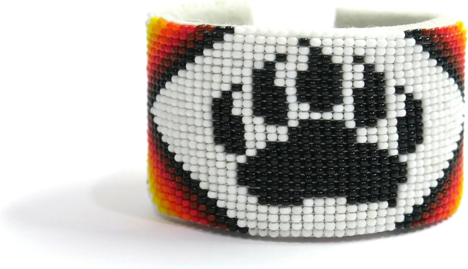 Handmade Beaded leather Cuff bracelet, Bohemian bracelet, women's bracelet, native bracelet, bangle, western, aztec bracelet,Adjustable