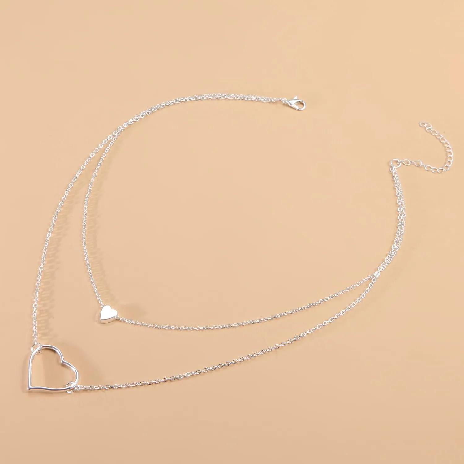 Heart Necklaces for Women Gold Heart Necklace Pink Heart Pendant Necklace Layered Heart Shaped Necklace Dainty Jewelry Gifts for Women
