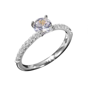 Heart Toe Ring Trend Single Full Diamond Zircon Ring Ladies Jewelry Diamond Rings For Women Size 5 11 (Silver, 10)