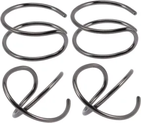 Homoyoyo 2 Pairs No Piercing Ear Cuffs Minimalist Fake Helix Ear Cuff Earring Accessories