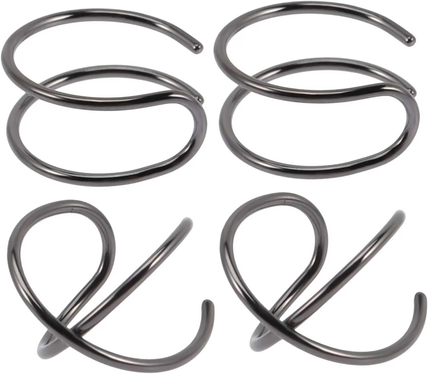 Homoyoyo 2 Pairs No Piercing Ear Cuffs Minimalist Fake Helix Ear Cuff Earring Accessories