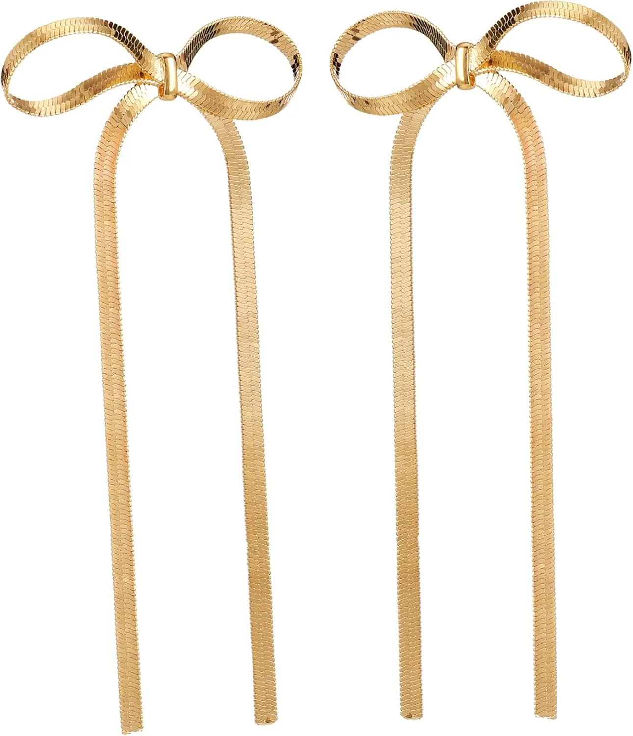 Homoyoyo Elegant Bow Earrings Lightweight Comfortable Dangle Earrings for Women