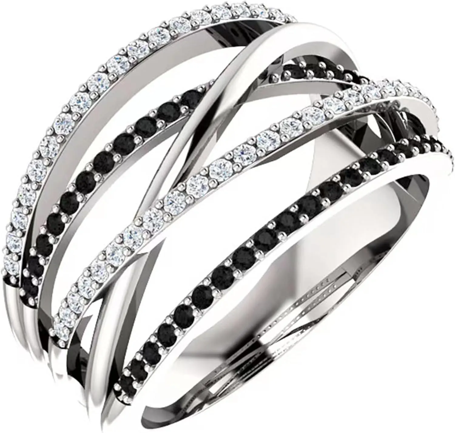HUASAI Fake Engagement Ring Cubic Zirconia Engagement Ring for Women