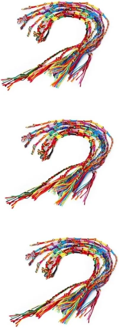 KESYOO 18 pcs braided bracelets woven friendship bracelets Knurled bracelet Ankle bracelet Thread wrist bracelet to weave wristband