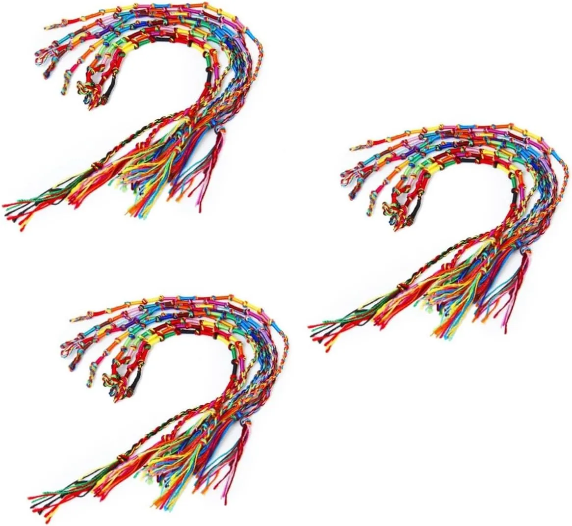 KESYOO 18 pcs braided bracelets woven friendship bracelets Knurled bracelet Ankle bracelet Thread wrist bracelet to weave wristband