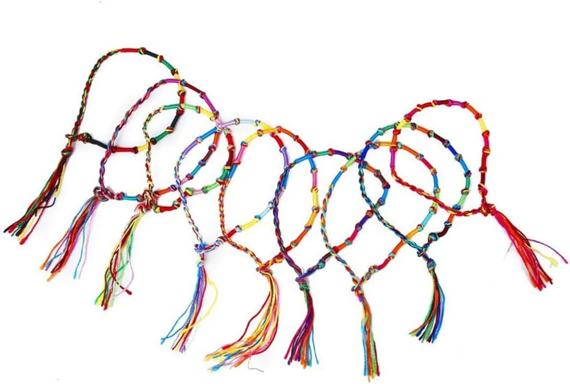 KESYOO 18 pcs braided bracelets woven friendship bracelets Knurled bracelet Ankle bracelet Thread wrist bracelet to weave wristband