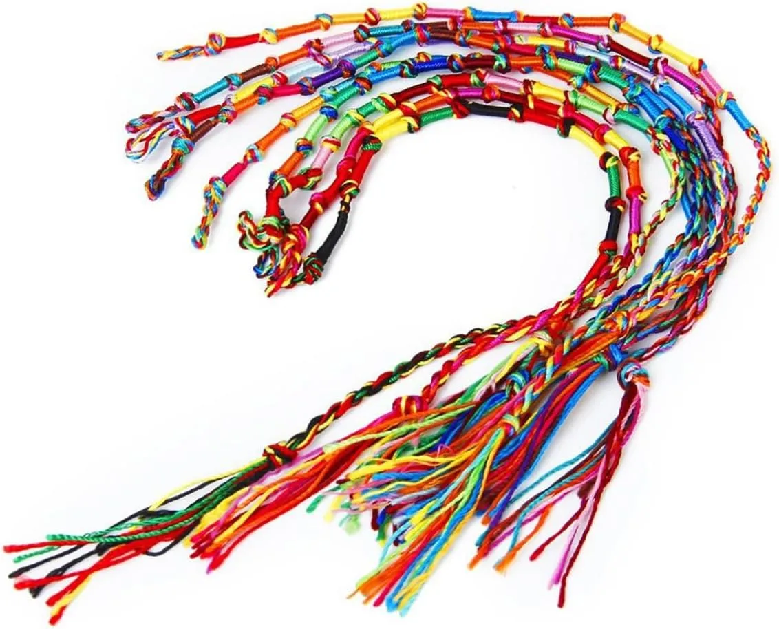 KESYOO 18 pcs braided bracelets woven friendship bracelets Knurled bracelet Ankle bracelet Thread wrist bracelet to weave wristband