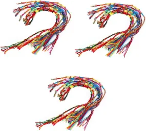 KESYOO 18 pcs braided bracelets woven friendship bracelets Knurled bracelet Ankle bracelet Thread wrist bracelet to weave wristband