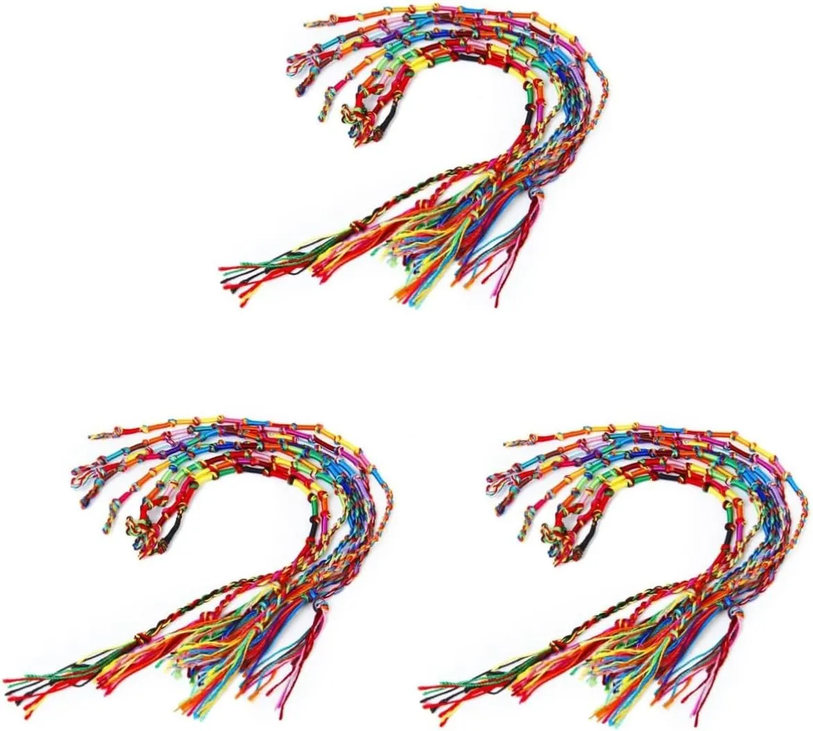 KESYOO 18 pcs braided bracelets woven friendship bracelets Knurled bracelet Ankle bracelet Thread wrist bracelet to weave wristband