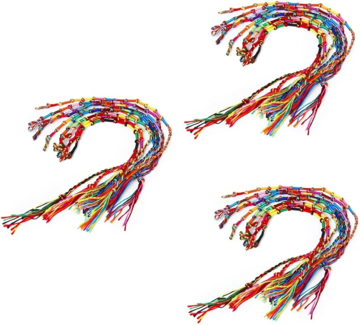 KESYOO 18 pcs braided bracelets woven friendship bracelets Knurled bracelet Ankle bracelet Thread wrist bracelet to weave wristband
