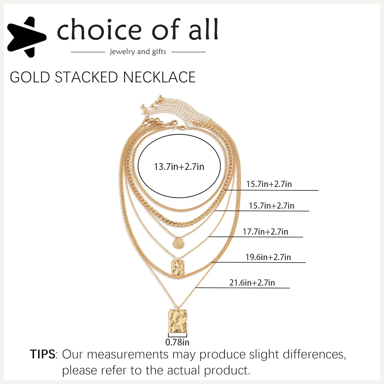 Layered Necklaces for Women Dainty Gold Charm Necklace Peaperclip Chain Necklace Stacked 14k Gold Necklace Jewelry Set Gifts Trendy Necklaces for Women 2024
