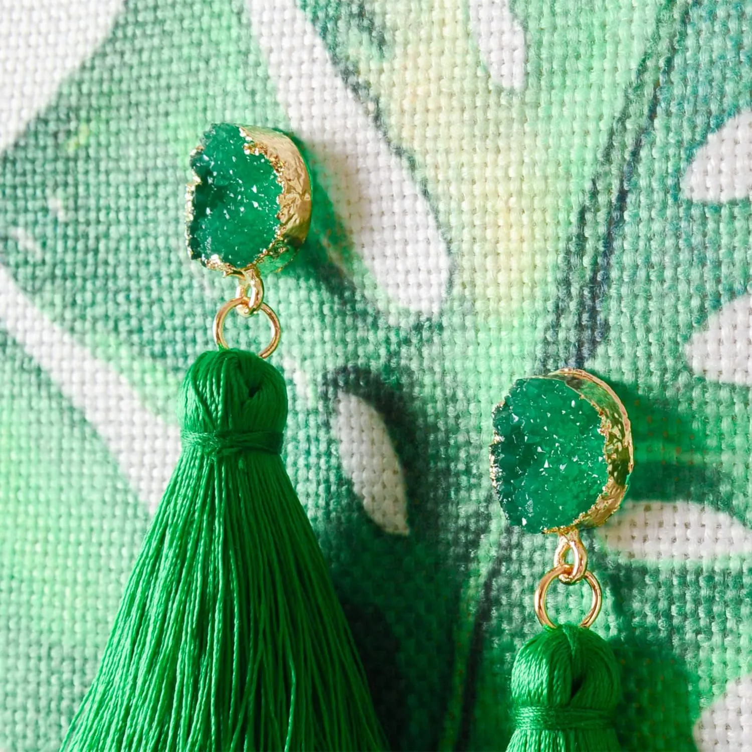 Layered Tassel Bohemian Dangle Earrings, Acrylic Rose Petal Drop Earrings Holiday Festive Costume Earrings Gift for Women