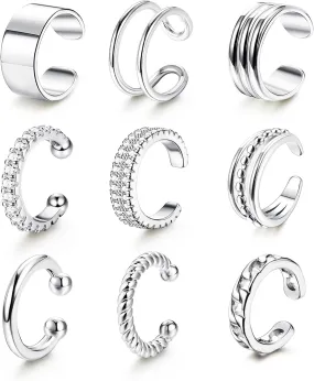 LOLIAS    for Women Non Piercing Gold Ear Cuffs    Ear Cuff for Non Pierced Ears Clip on Cartilage Earring   Lightweight