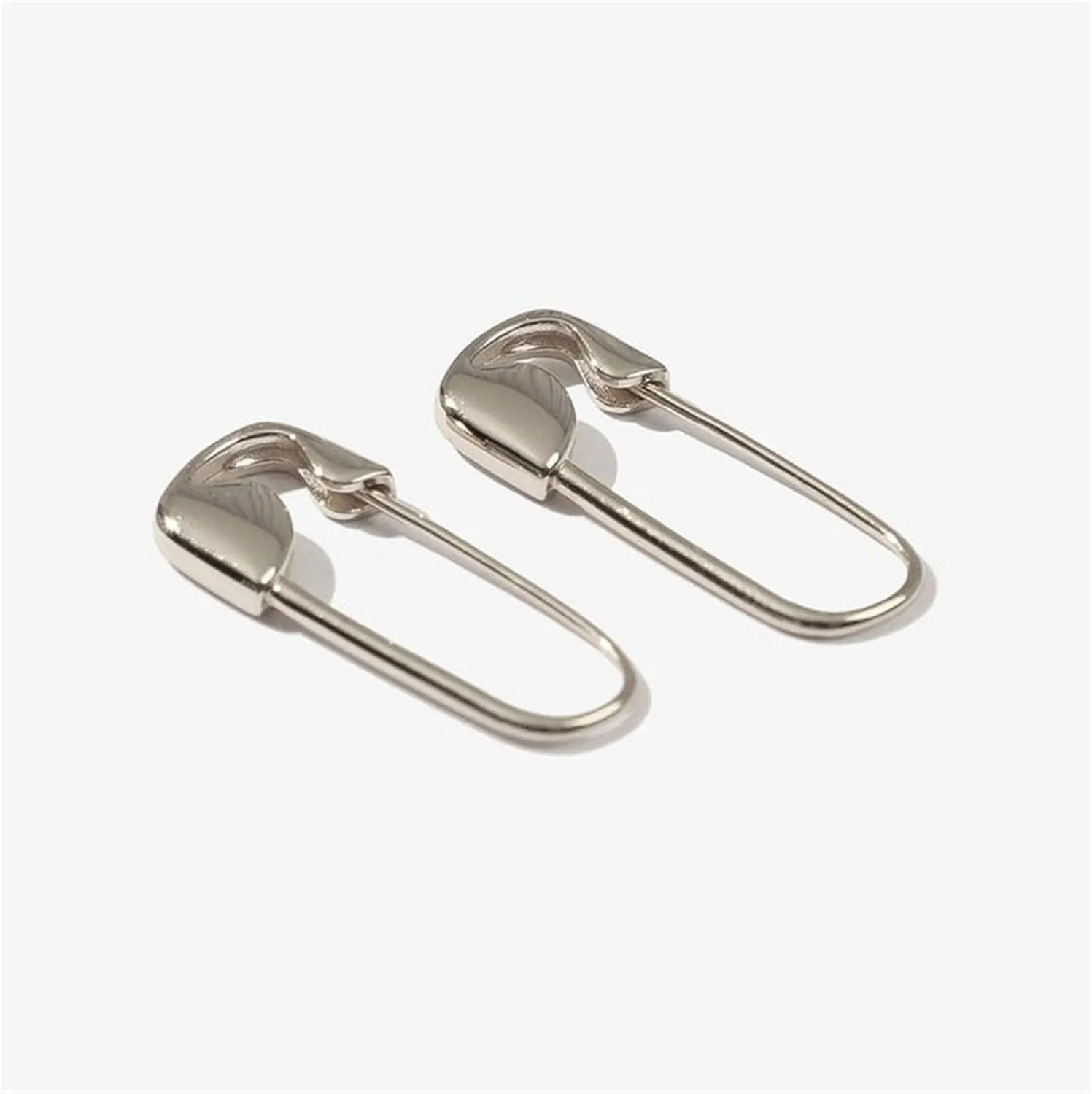 LSCZSLYH Gold U-Shaped Stud Earrings Paper Clip Pin Metal Gold Rose Color Earrings Jewelry Minimalist Jewelry (Color : Black2)