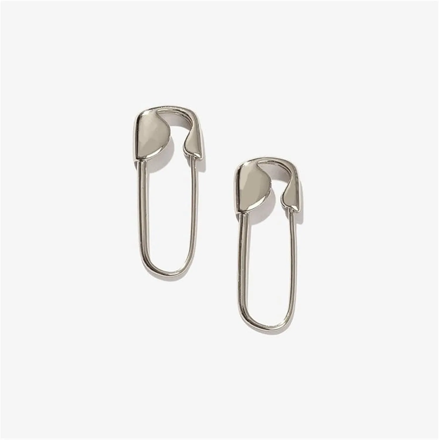 LSCZSLYH Gold U-Shaped Stud Earrings Paper Clip Pin Metal Gold Rose Color Earrings Jewelry Minimalist Jewelry (Color : Black2)