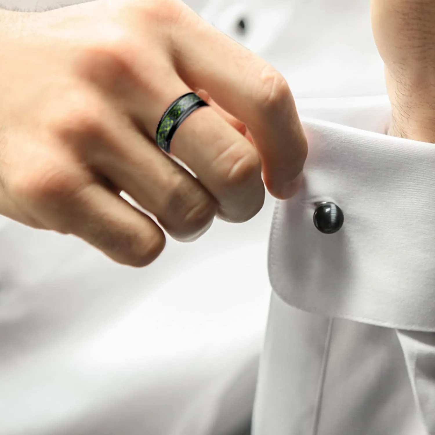 Luxury Stainless Steel Ring For Men Dragon Wedding Bands Male Design Jewelry Promise Ring Blue/Black/Green/Red