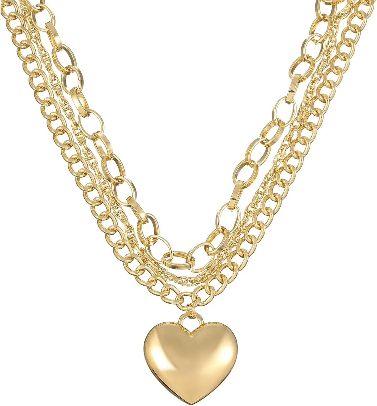 Madison Tyler Valentines Day Cute Bear Gold Plated Pendant Necklace Gifts for Women | Pave Rhinestone Pink Red Love Heart Movable Bear Jewelry for Her | Couples Gifts Valentine's Day