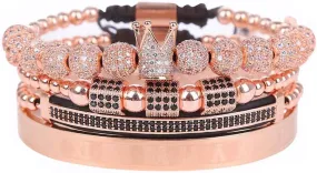 Mens Bracelet Beaded Bracelets Micro Pave Zircon Bracelets for Men Women Bracelets for Men Stainless Steel Cuff Bangle
