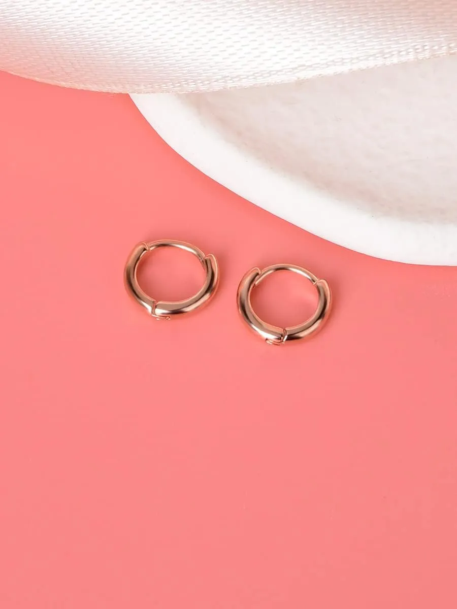 Mini Tiny Huggie Hoop Earrings Top Upper Ear Cartilage Forward Helix Cuff Plain Simple 925 Sterling Silver Gold 9mm 8mm 7mm 6mm 5mm Hoop Earrings