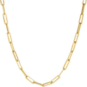 Minimalist Necklace Dainty Chokers Necklace Paperclip Thick Chain Necklace Unisex Hip Hop Punk Simple Choker