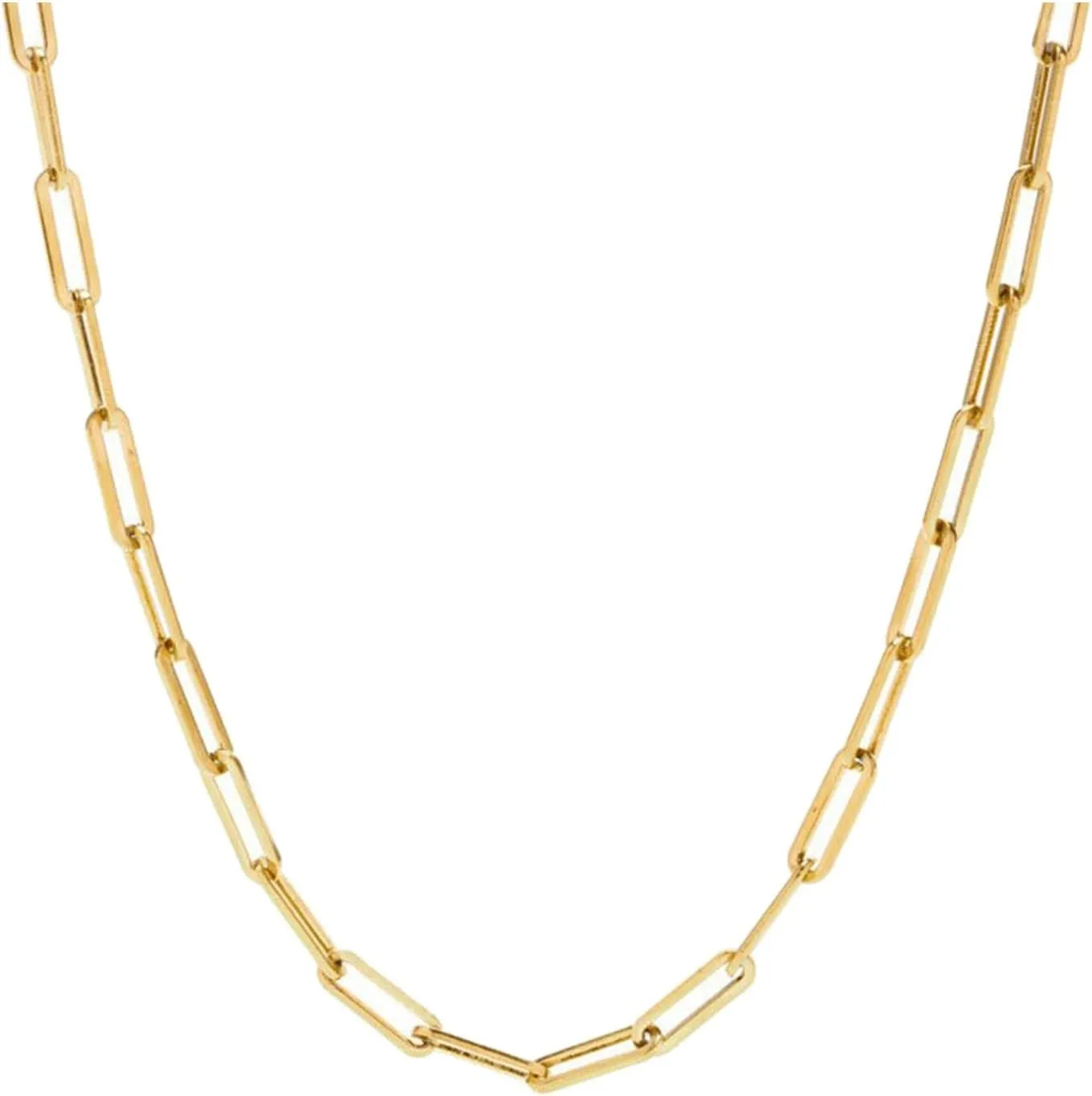 Minimalist Necklace Dainty Chokers Necklace Paperclip Thick Chain Necklace Unisex Hip Hop Punk Simple Choker