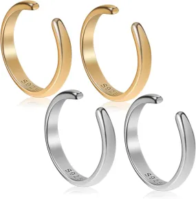 Minimalist Wrap Earrings 2 Sets of Non-piercing Ear Cuffs Stylish Ear Cuffs for Women for Formal Casual Events