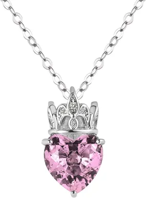 Necklace,Personalised necklace,Women Necklaces Pendants Party Birthday Necklaces Pendant Necklace Heart Jewelry Queen Princess Girl For GirlsTeen For Daughter Women Crown Initial Necklace J ( Color :