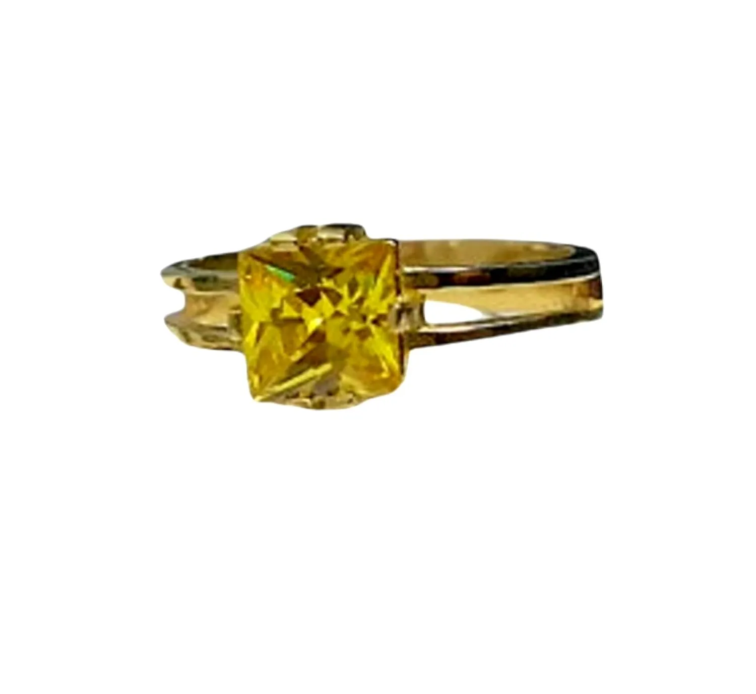 November Ring, Gemstone Ring, Citrine Ring, Square Ring,Thin Birthstone Ring,Stacking Ring,Gold Ring