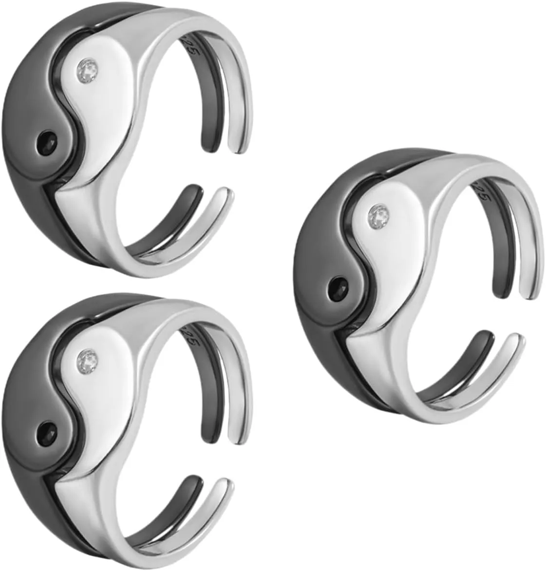 PartyKindom Couple Rings Engagement Jewelry for Couples and Colors Birthdays and Valentine Day