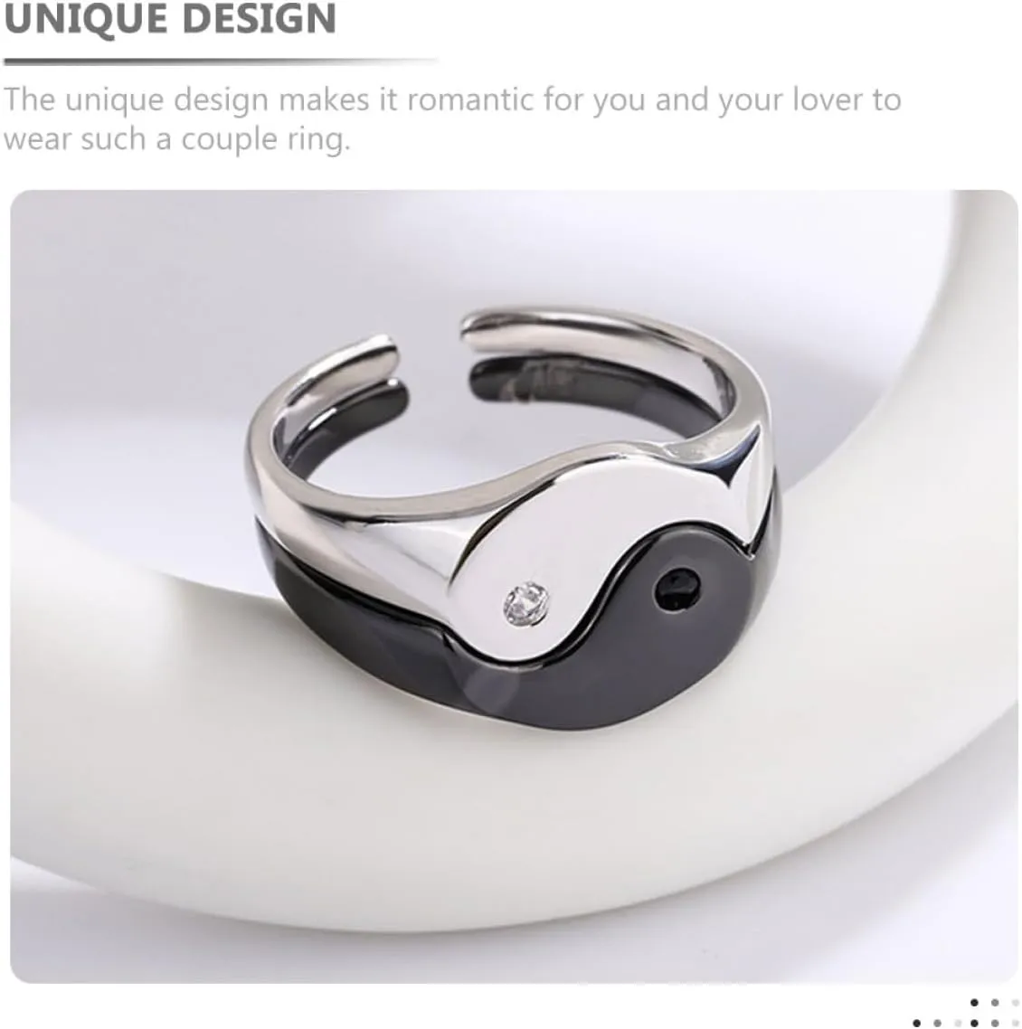 PartyKindom Couple Rings Engagement Jewelry for Couples and Colors Birthdays and Valentine Day