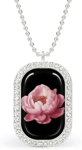 Peony Women Pendant Necklace Personalized Necklace Jewelry Picture Pendant for Wedding Birthday