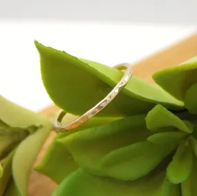 Reflection Stacking Ring: One Ring, textured ring, 14K Gold-filled ring, hammered ring, dainty ring, simple ring, gold ring, silver ring, skinny ring