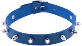 Rivet Choker Necklace Women Adjustable Handmade Hip Hop Costume Cosplay Nightclub Punk Spike Neck Collar Choker